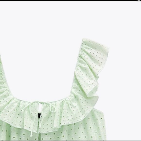 Zara Embroidered Lace Midi Dress Size S NEW WITH TAG! - Picture 7 of 7